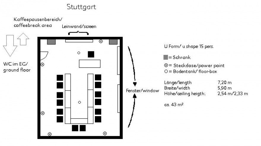 conference room Stuttgart - u shape ca. 15 persons conference room Stuttgart - u shape ca. 15 persons